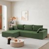 VIBRANT 109" MODULAR SECTIONAL SOFA SET | STYLISH MINIMALIST LIVING ROOM COUCH | LUXURIOUS UPHOLSTERED SLEEPER