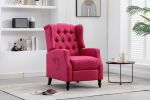 Modern Comfortable Upholstered ROSE RED leisure chair / Recliner Chair for Living Room - D0102H5QHP2