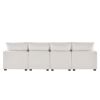 ULTIMATE 6-SEAT U-SHAPE MODULAR SOFA | CHENILLE SECTIONAL COUCH SET W/ PILLOWS