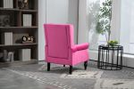 Vibrant COOLMORE Red Armchair | Stylish Modern Accent Chair with Sturdy Wood Frame for Living Room & Bedroom