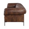 MOCHA TOP GRAIN LEATHER SOFA – ACME JARON | LUXURY COMFORT & STYLE