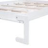 Queen Size Murphy Bed Wall Bed with Top Cabinets,White