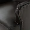 LUXURIOUS DARK BROWN HIGH BACK LEATHER CHAIR | ELEGANT & COMFORTABLE PU DESIGN