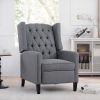 Luxurious 27.16” Wingback Recliner Chair – Elegant Manual Comfort for Stylish Relaxation