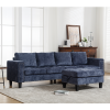 Ultimate 5-Seat Modular Sofa with Storage Ottoman | Convertible L-Shaped Sectional Couch | Reversible Chaise & Riveted Design