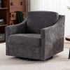 ULTIMATE SWIVEL ARMCHAIR | MODERN GRADIENT LINEN COMFORT | LARGE, SKIN-FRIENDLY UPHOLSTERED CHAIR