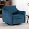 ULTIMATE SWIVEL ARMCHAIR | MODERN GRADIENT LINEN COMFORT | LARGE, SKIN-FRIENDLY UPHOLSTERED CHAIR