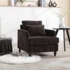 COOLMORE Wood Frame Armchair, Modern Accent Chair Lounge Chair for Living Room