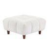 Luxurious Cream Convertible Sectional Sofa | Modern L-Shaped Fabric Couch for Living Room & Office | Stylish White Marshmallow Design