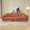 LUXE CARAMEL CONVERTIBLE SECTIONAL | MODERN L-SHAPED MARSHMALLOW SOFA COUCH