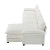 COZY LUXURY 5-SEAT L-SHAPED CLOUD SOFA | 118x55" MODERN CHENILLE UPHOLSTERED FURNITURE