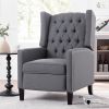 Luxurious 27.16” Wingback Recliner Chair – Elegant Manual Comfort for Stylish Relaxation