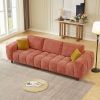 LUXE CARAMEL CONVERTIBLE SECTIONAL | MODERN L-SHAPED MARSHMALLOW SOFA COUCH