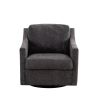 ULTIMATE SWIVEL ARMCHAIR | MODERN GRADIENT LINEN COMFORT | LARGE, SKIN-FRIENDLY UPHOLSTERED CHAIR