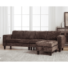 Ultimate 5-Seat Modular Sofa with Storage Ottoman | Convertible L-Shaped Sectional Couch | Reversible Chaise & Riveted Design