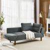 ULTRA COMFY CONVERTIBLE FUTON SOFA BED | ADJUSTABLE ARMREST & PLUSH CUSHION | STURDY WOOD FRAME LOVESEAT SLEEPER