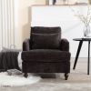 COOLMORE Wood Frame Armchair, Modern Accent Chair Lounge Chair for Living Room