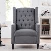 Luxurious 27.16” Wingback Recliner Chair – Elegant Manual Comfort for Stylish Relaxation