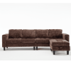 Ultimate 5-Seat Modular Sofa with Storage Ottoman | Convertible L-Shaped Sectional Couch | Reversible Chaise & Riveted Design