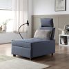 Ultimate 3-in-1 Sofa Bed: Bluetooth Speaker Chair, Reclining Futon with 2 USB Ports & Phone Holder