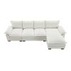 COZY LUXURY 5-SEAT L-SHAPED CLOUD SOFA | 118x55" MODERN CHENILLE UPHOLSTERED FURNITURE