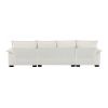 COZY LUXURY 5-SEAT L-SHAPED CLOUD SOFA | 118x55" MODERN CHENILLE UPHOLSTERED FURNITURE