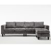 Ultimate 5-Seat Modular Sofa with Storage Ottoman | Convertible L-Shaped Sectional Couch | Reversible Chaise & Riveted Design