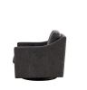 ULTIMATE SWIVEL ARMCHAIR | MODERN GRADIENT LINEN COMFORT | LARGE, SKIN-FRIENDLY UPHOLSTERED CHAIR