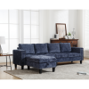 Ultimate 5-Seat Modular Sofa with Storage Ottoman | Convertible L-Shaped Sectional Couch | Reversible Chaise & Riveted Design